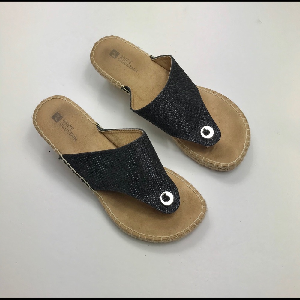 Black Sandals by White Mountain